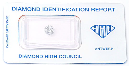 Foto 1 - Diamant HRD, 0,781 Carat Top Wesselton Lupenrein, D5629