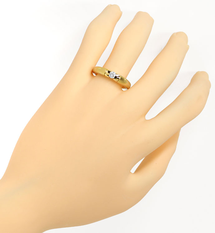 Foto 4 - Toller Gold Spann Ring mit 0,20ct River Brillant in 14K, S9540